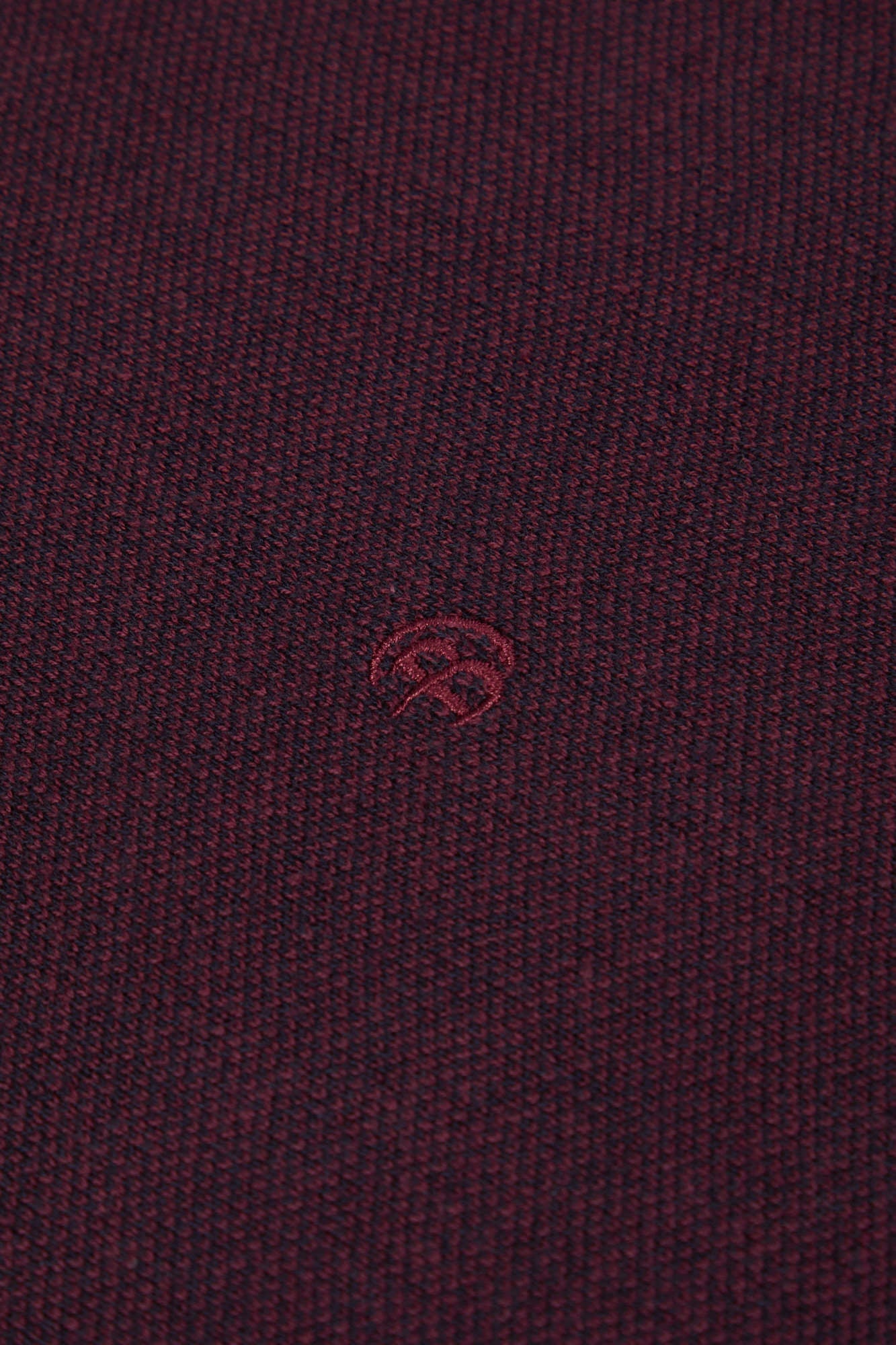 Men's Carson Crew Neck Knit - Plum-Close Up View