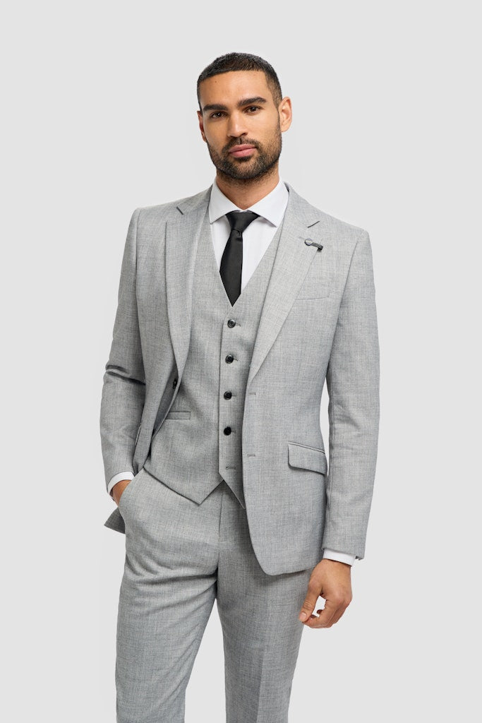 House of Cavani Malibu Grey Blazer GREY front view