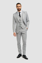 House of Cavani Malibu Grey Blazer GREY detail view
