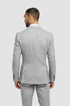 House of Cavani Malibu Grey Blazer GREY model front view