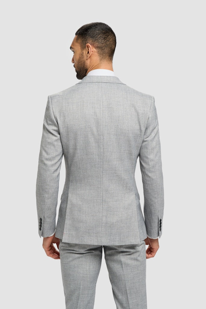 House of Cavani Malibu Grey Blazer GREY model front view