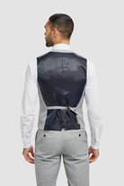 House of Cavani Malibu Grey Waistcoat Grey detail view
