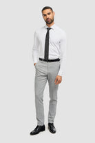 House of Cavani Malibu Grey Trousers Grey model front view