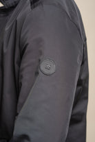 House of Cavani Barracuda Black Coat Black back view