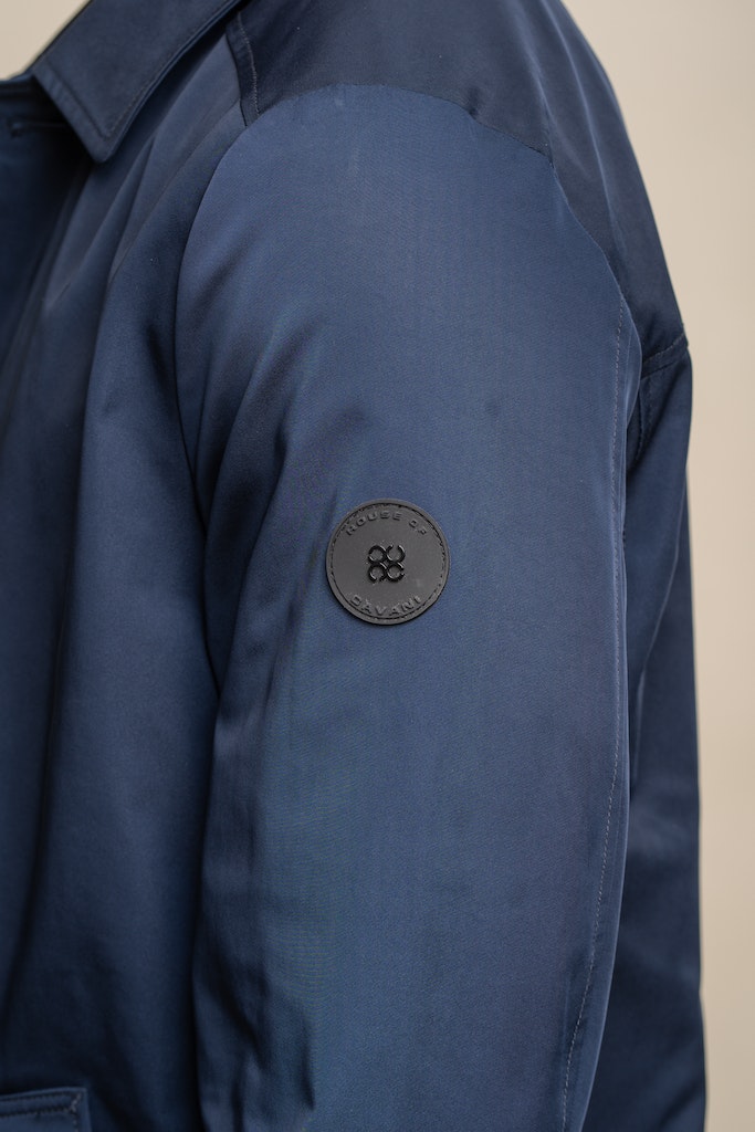 House of Cavani Barracuda Navy Coat Navy back view