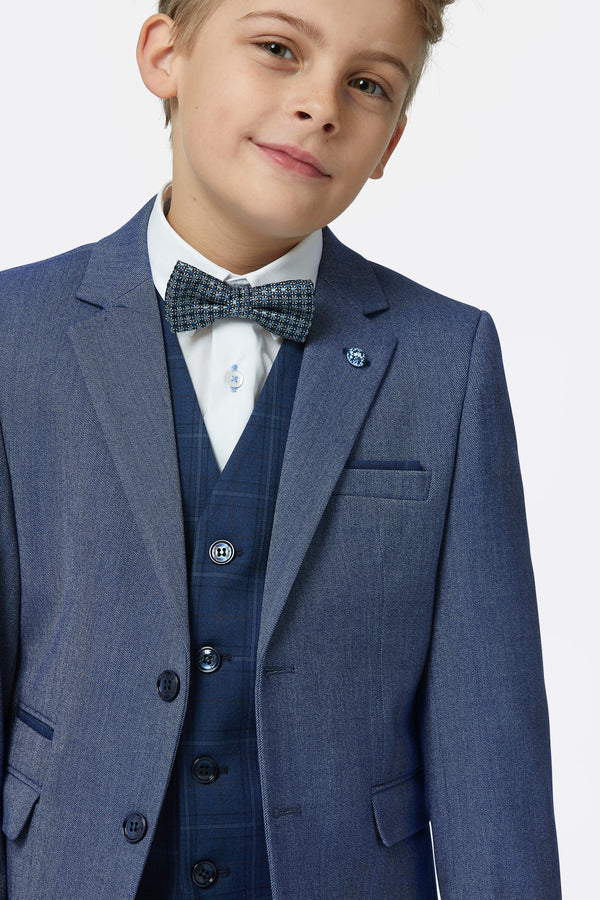 Boy's Cedro Ice 3 Piece Suit-Closer View