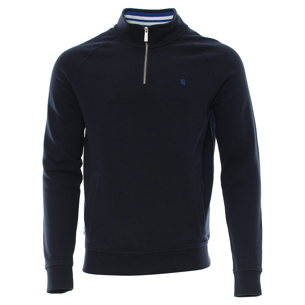 Men's Coyle Half Zip Navy Sweat-Front View