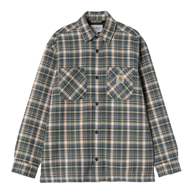 Carhartt WIP Cronyn Shirt Jacket-Cronyn Check Dark Navy Cronyn Check  Dark Navy side view