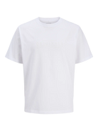 JACK JONES ORIGINALS Catskills Minimal T-Shirt-Bright White Bright White front view