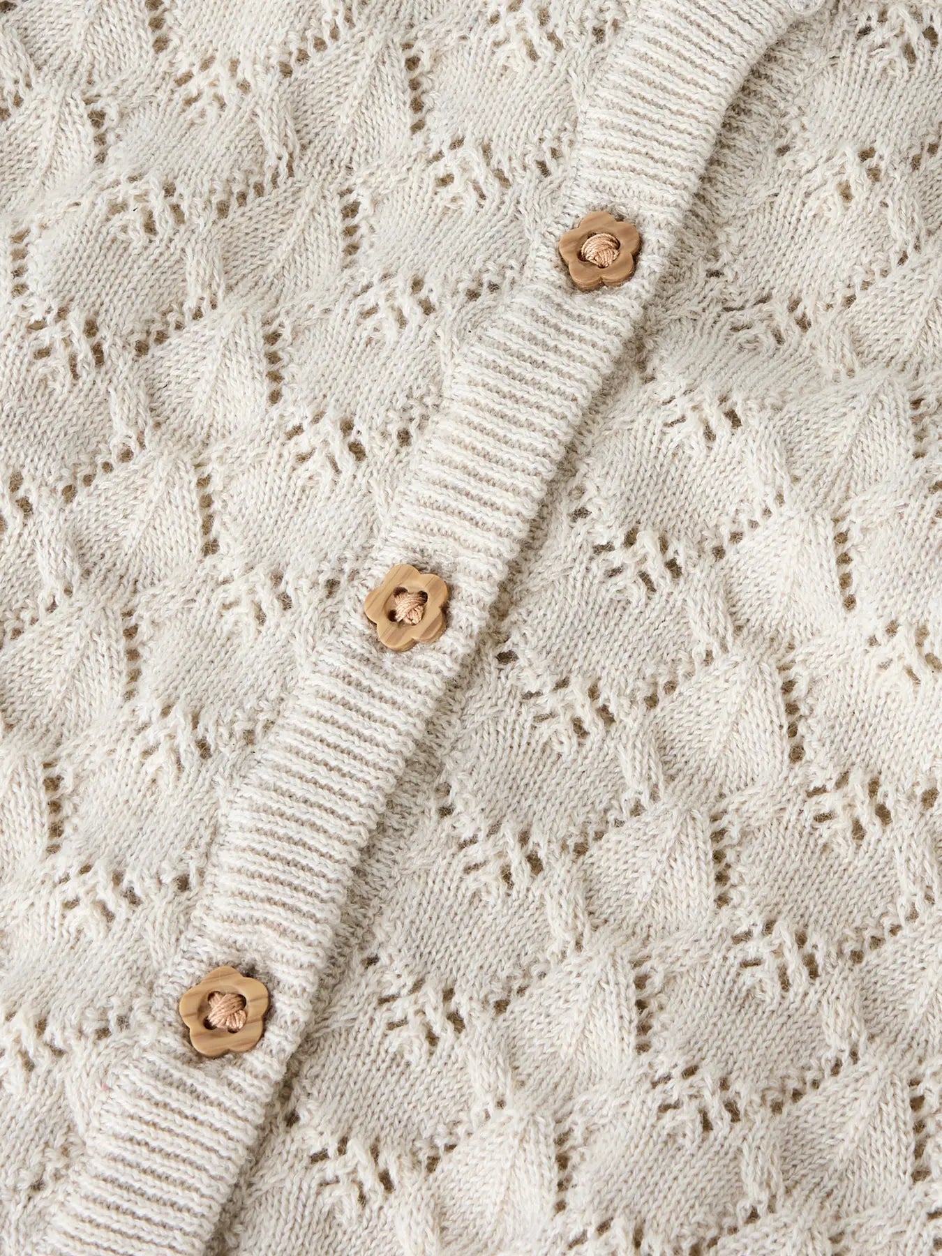 NAME IT Harriet Long Sleeve Knit Cardigan Mesa Rose alternate view