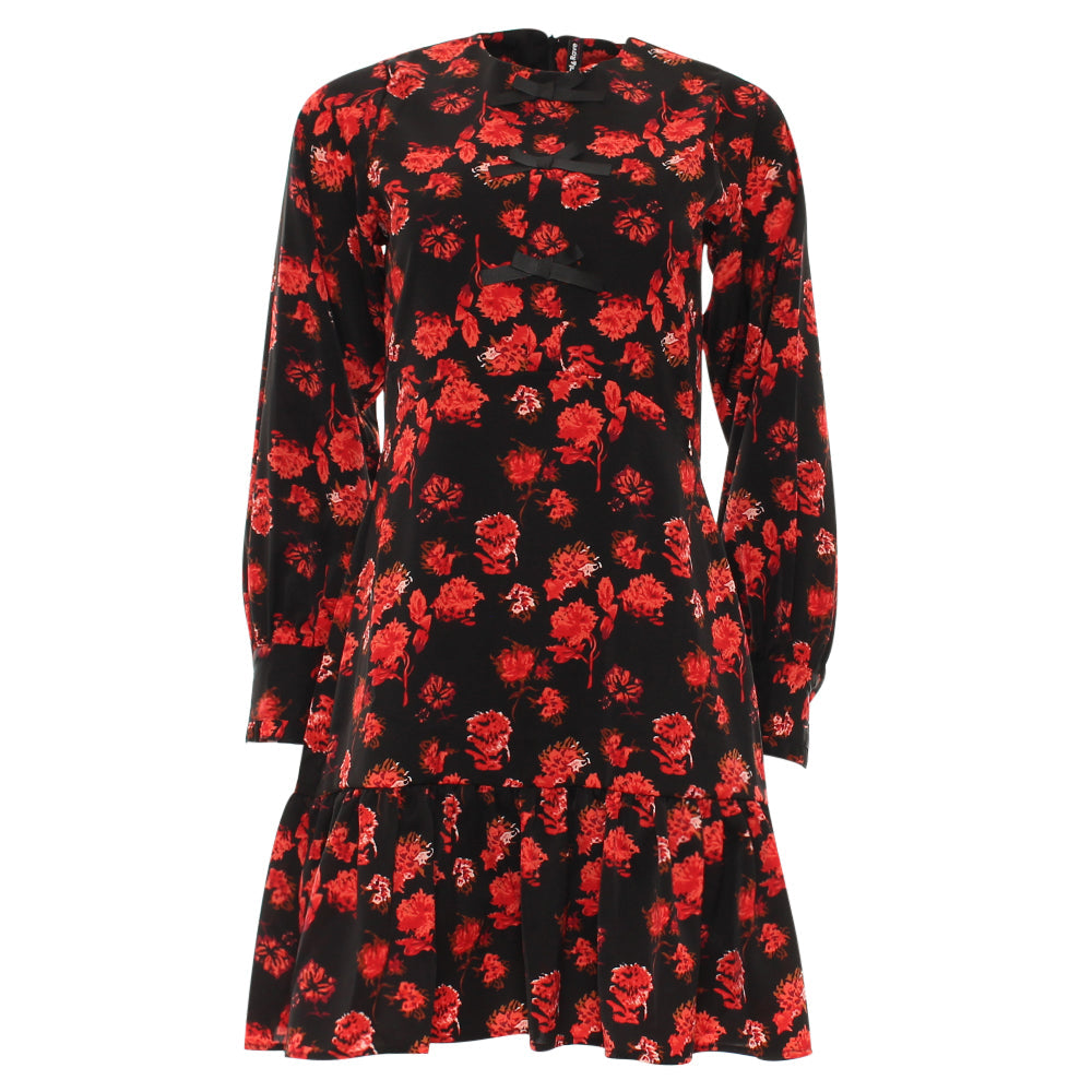 Ladies Daina Red Mini Dress-Ghost Front View