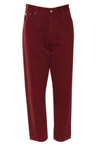 RANT & RAVE LADIES Diane Rosewood Coloured Jeans ROSEWOOD back view