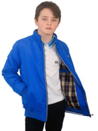 DIESEL KIDS Noel Blue Boys Jacket Blue front view