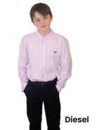 DIESEL KIDS Keane Boys Pink Shirt PINK front view