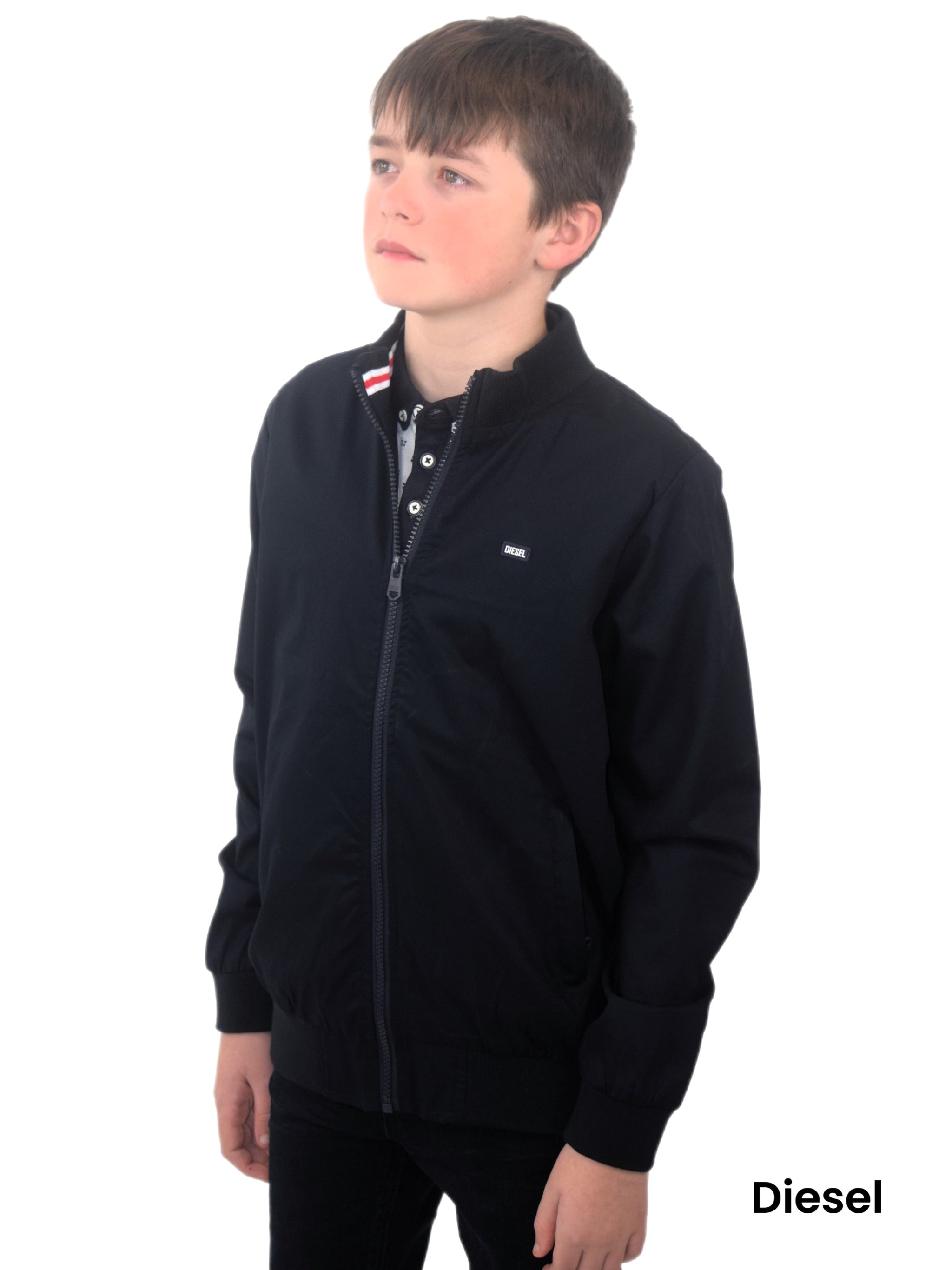 DIESEL KIDS Tony Boys Navy Jacket Navy model front view