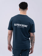 Supreme Being Reso Night Azure T-Shirt Night Azure model front view