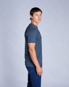 Diesel Duncan Petrol Blue T-Shirt Petrol Blue side view