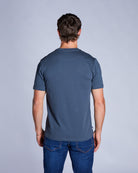 Diesel Duncan Petrol Blue T-Shirt Petrol Blue flat front view