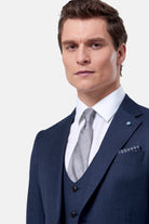 BENETTI Dario Indigo 2 Piece Suit INDIGO close up view
