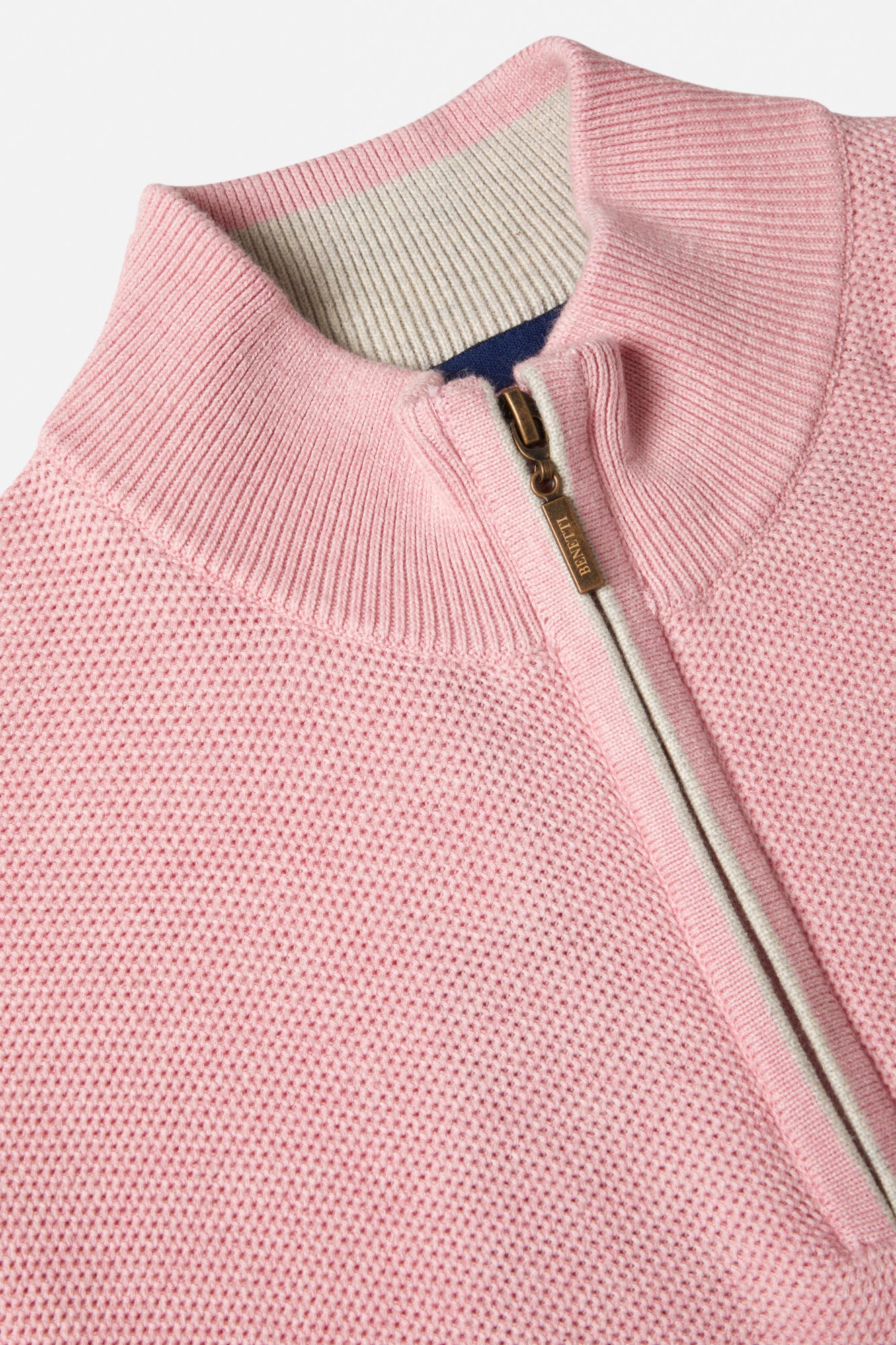 Dawson 1/4 Zip - Blush-Zip detail