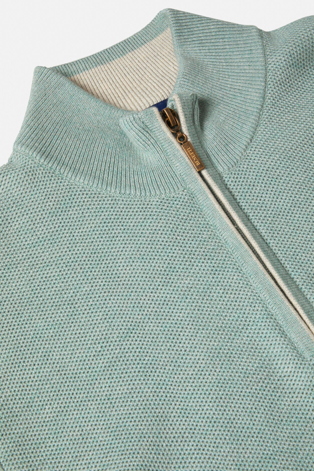 Dawson 1/4 Zip - Sage-Zip detail