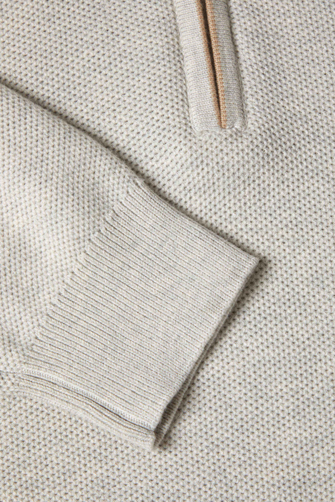BENETTI Dawson 1/4 Zip - Stone Stone detail view