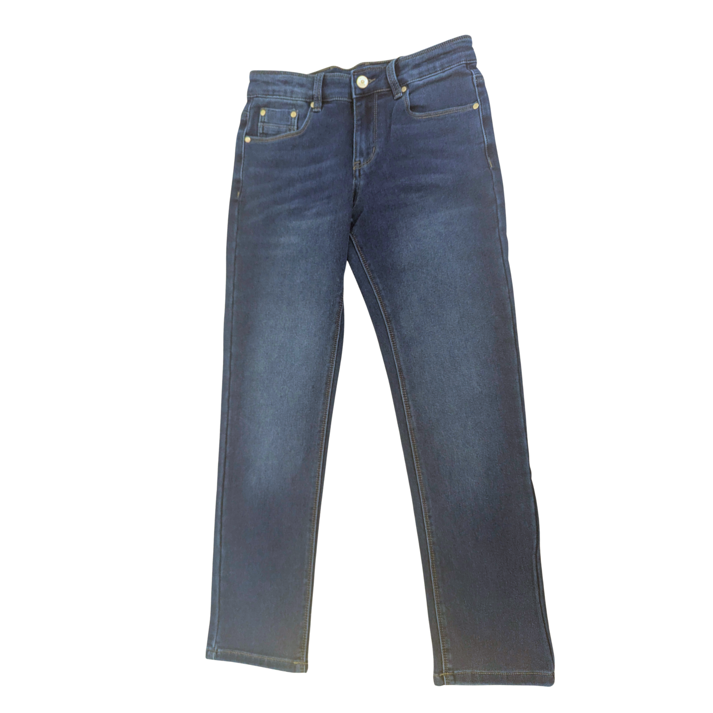 Boys Knox Knitted Indigo Jeans-Front View