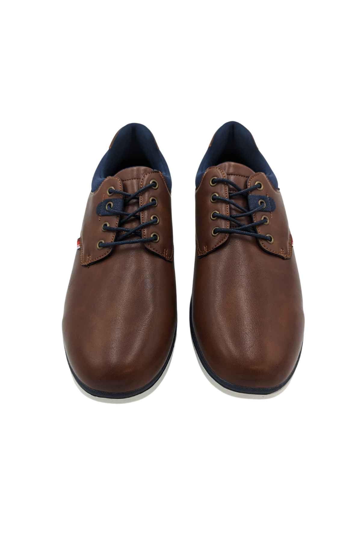 Dolphin Brown Lace Up Shoe-Front view