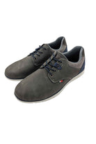 6TH SENSE Dolphin Grey Lace Up Shoe GREY model front view