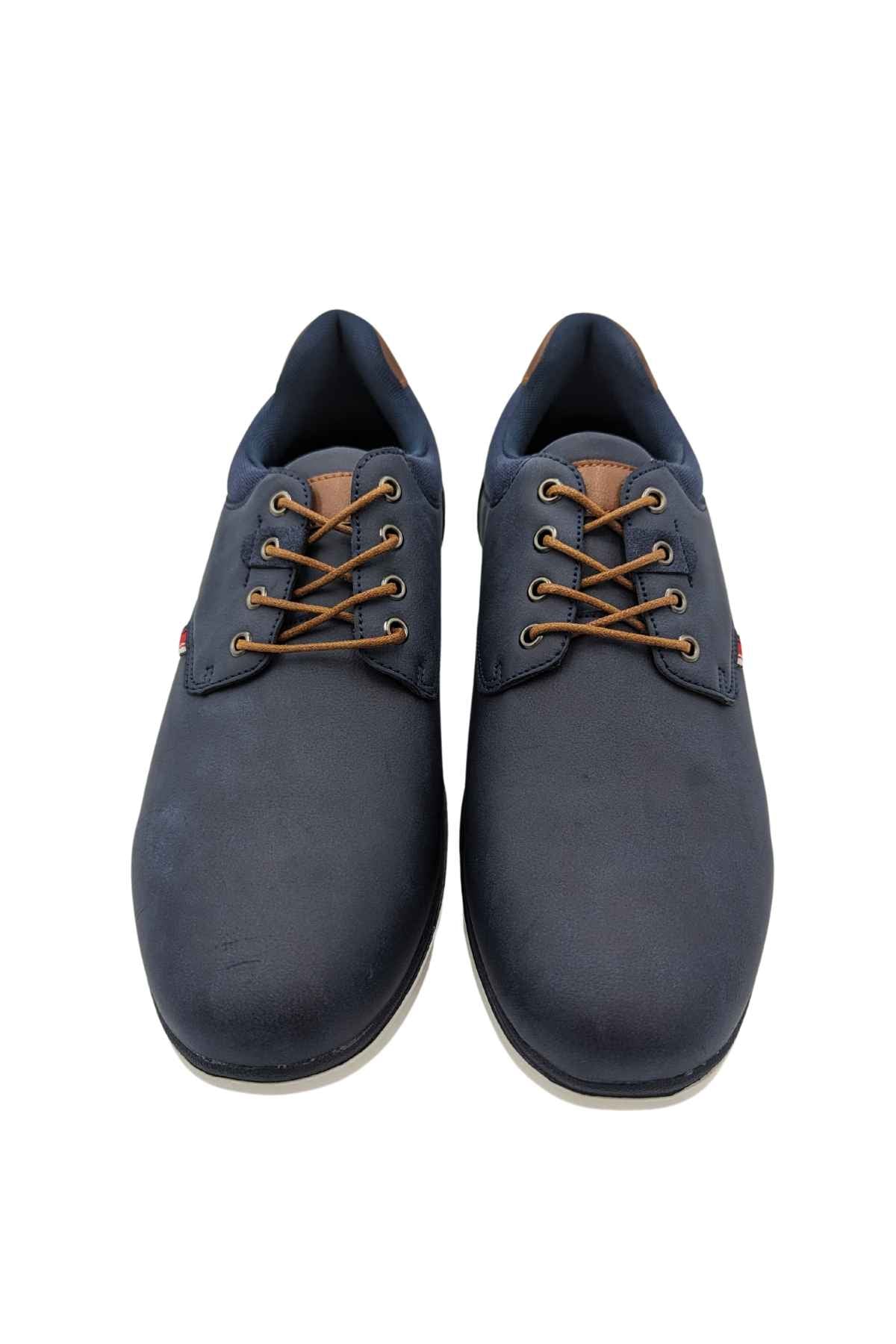 Dolphin Navy Lace Up Shoe-Front view