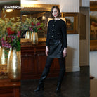 RANT & RAVE LADIES Eada Black Jacket Black model front view