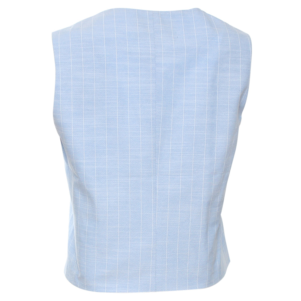 Rant & Rave Rant and Rave Edlyn Waistcoat Sky, back view