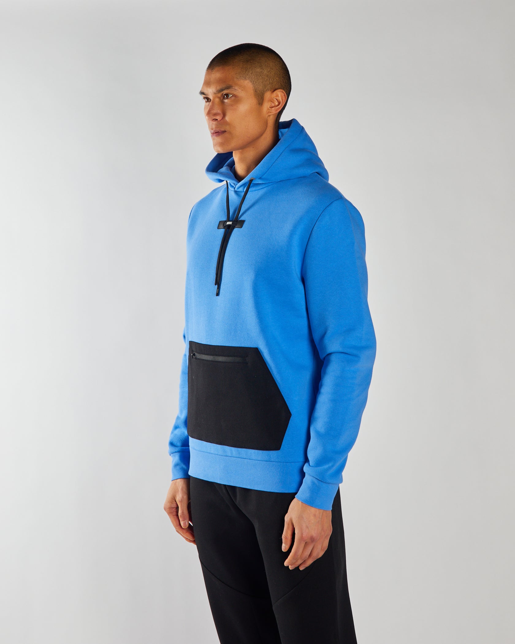 Men's Elijah Hoodie - Breezy Blue-Side View