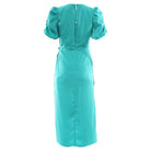 RANT & RAVE LADIES Ellya Midi Dress-Teal Teal flat front view