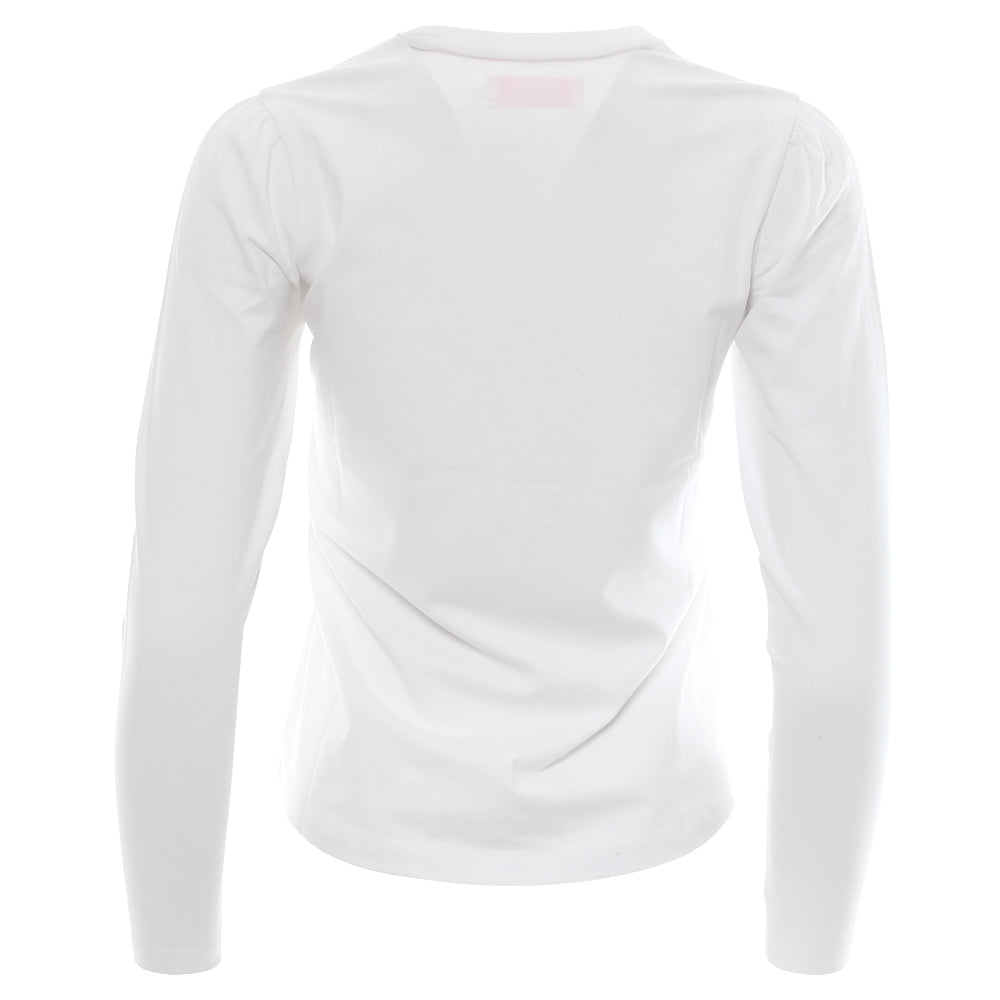 Ladies Relax & Renew Elna Long Sleeve Tee - White-Back View