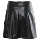 RANT & RAVE LADIES Elssa Leather Look Black Skirt Black back view