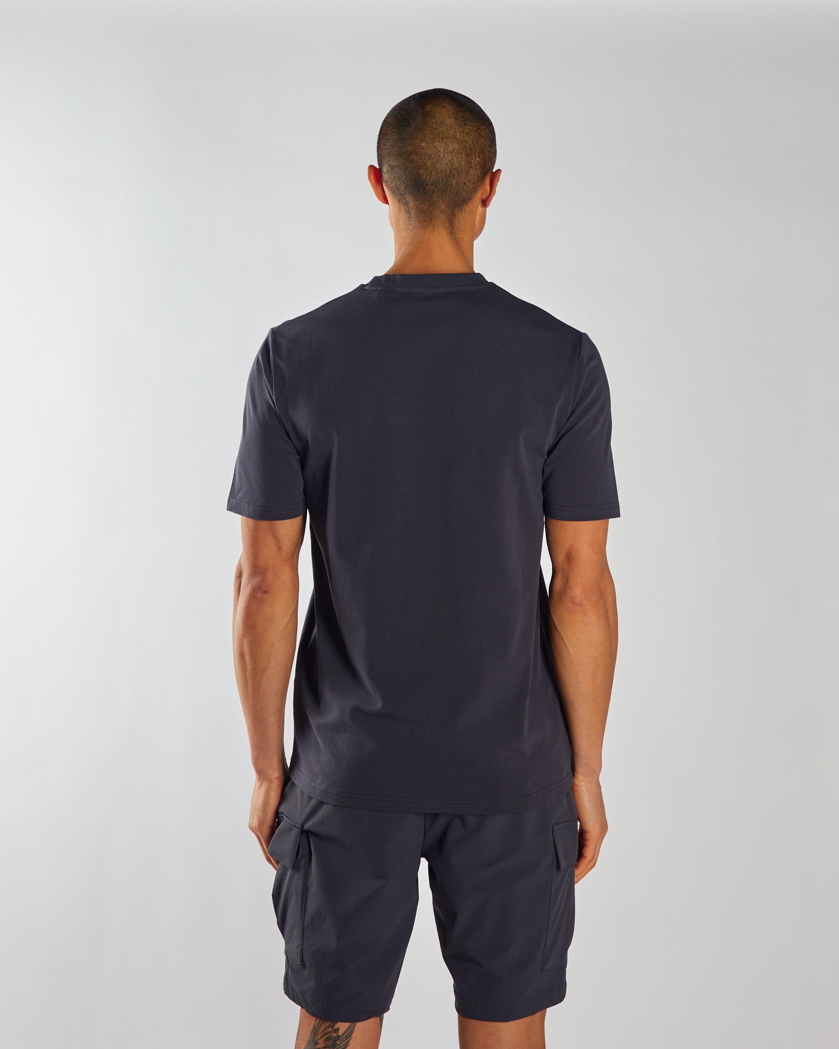 Men's Ennis Carbon Grey Tee-Back View