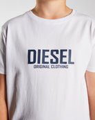 DIESEL KIDS Enzo White Tee White back view