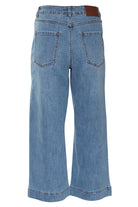 RANT & RAVE LADIES Etta Light Wash Crop Wide Leg Jean LIGHT WASH side view