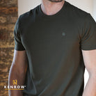 Kenrow Menswear Evan Khaki Tee Khaki detail view