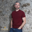 Kenrow Menswear Evan Ruby Tee Ruby front view
