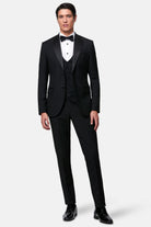 BENETTI Edina Black Tuxedo Jacket Black model front view