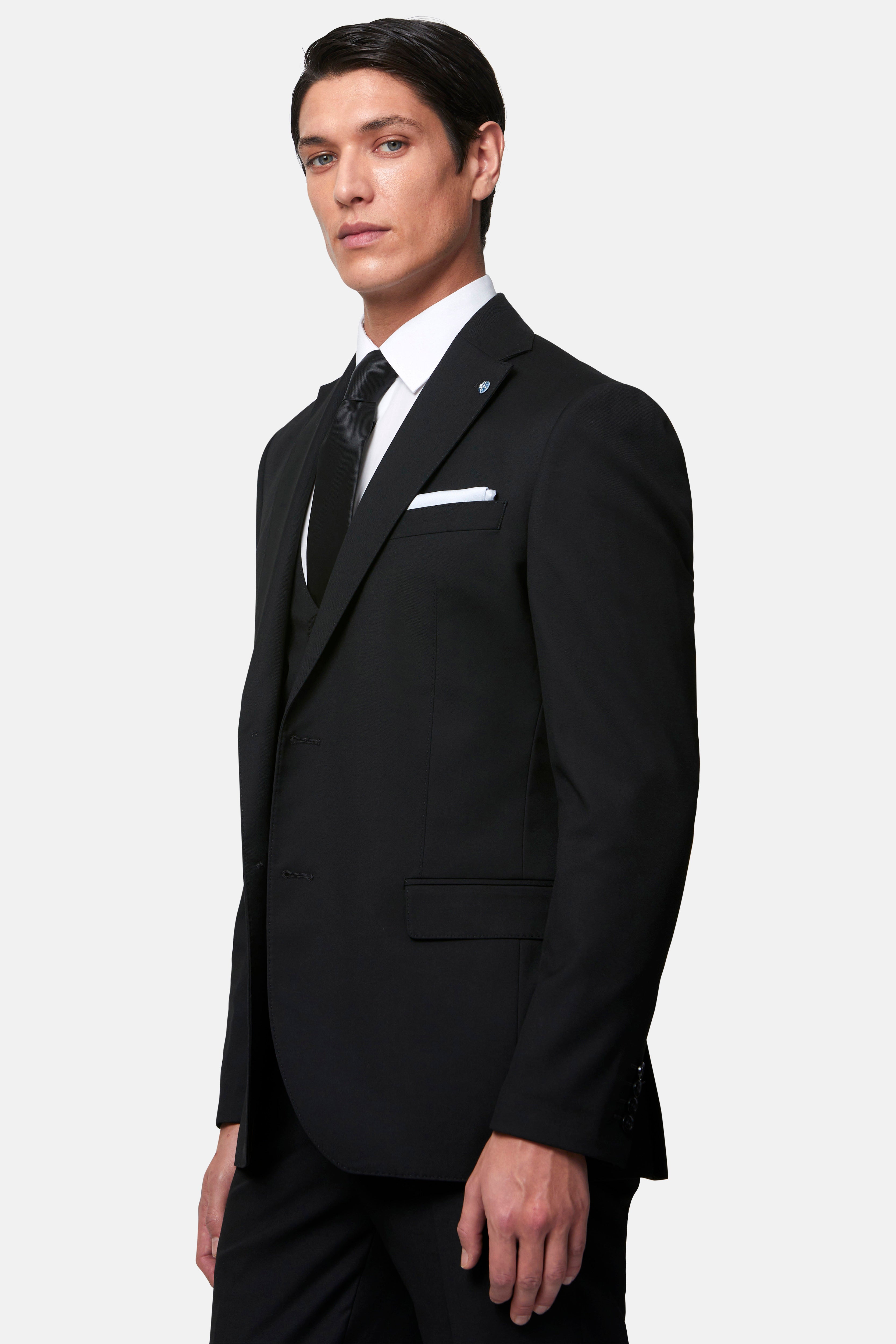 BENETTI Edina Black Waistcoat Black side view
