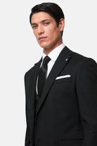 BENETTI Edina Black Waistcoat Black model front view