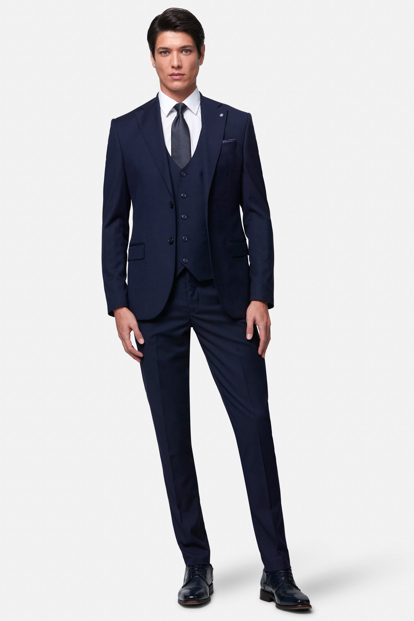 BENETTI Edina 3 Piece Ink Navy Suit INK front view