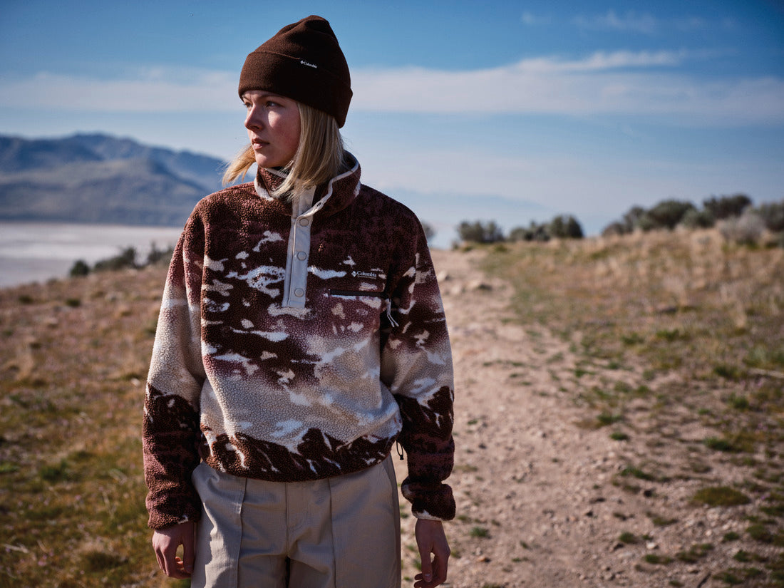 Womens Helvetia™ Ii Printed Cropped Half Snap-Tobacco Sisters