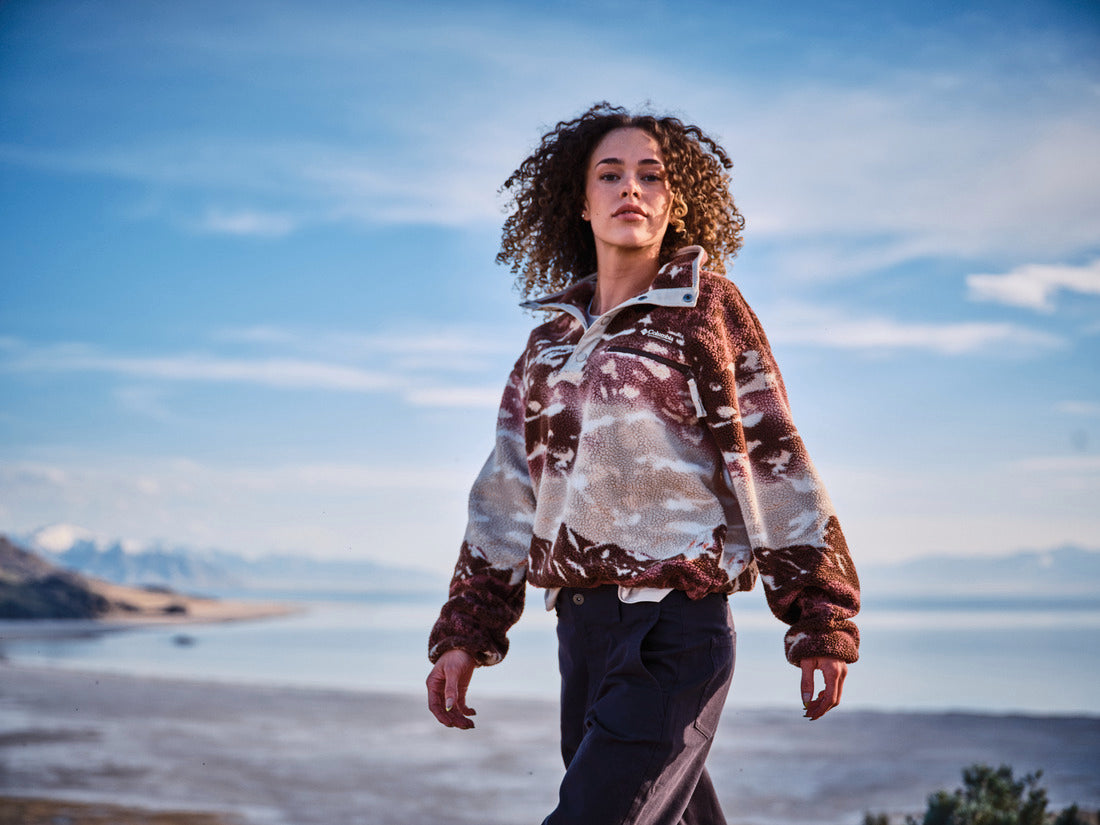 Womens Helvetia™ Ii Printed Cropped Half Snap-Tobacco Sisters