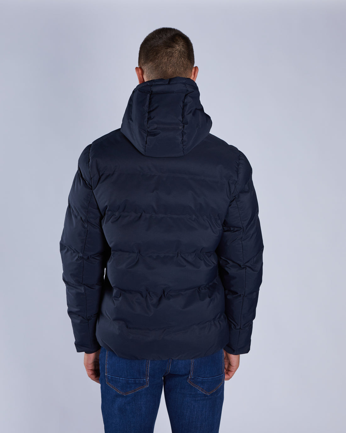 Men's Faber Midnight Blue Jacket-Back View
