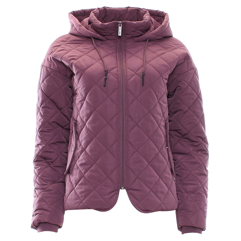 Ladies Relax & Renew Fia Plum Jacket-Ghost Front View