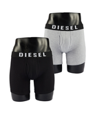 Diesel Quinlin 2-Pack Black/Pebble Boxers Black/Pebble front view